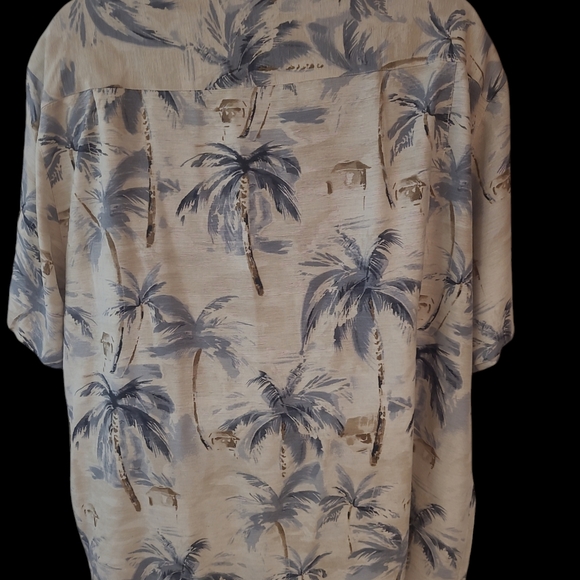 Caribbean Men's Short Sleeve Button Down Shirt Size 3XT - Picture 2 of 3